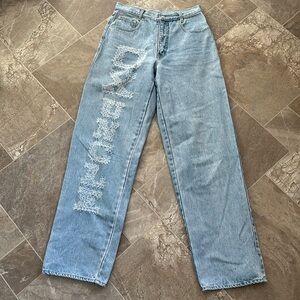 OX Uncle original USA Y2K 1990s vintage light wash denim jeans 30” waist RARE